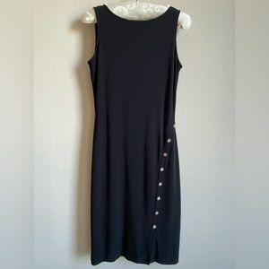 White House Black Market sleeveless dress with Silver detail. Size X Small. NWOT